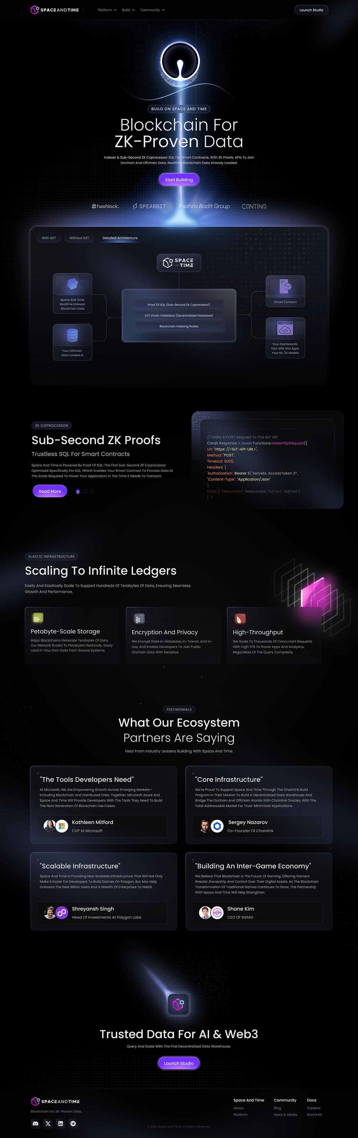 Blockchain & Web3 Data APIs Website Image 4