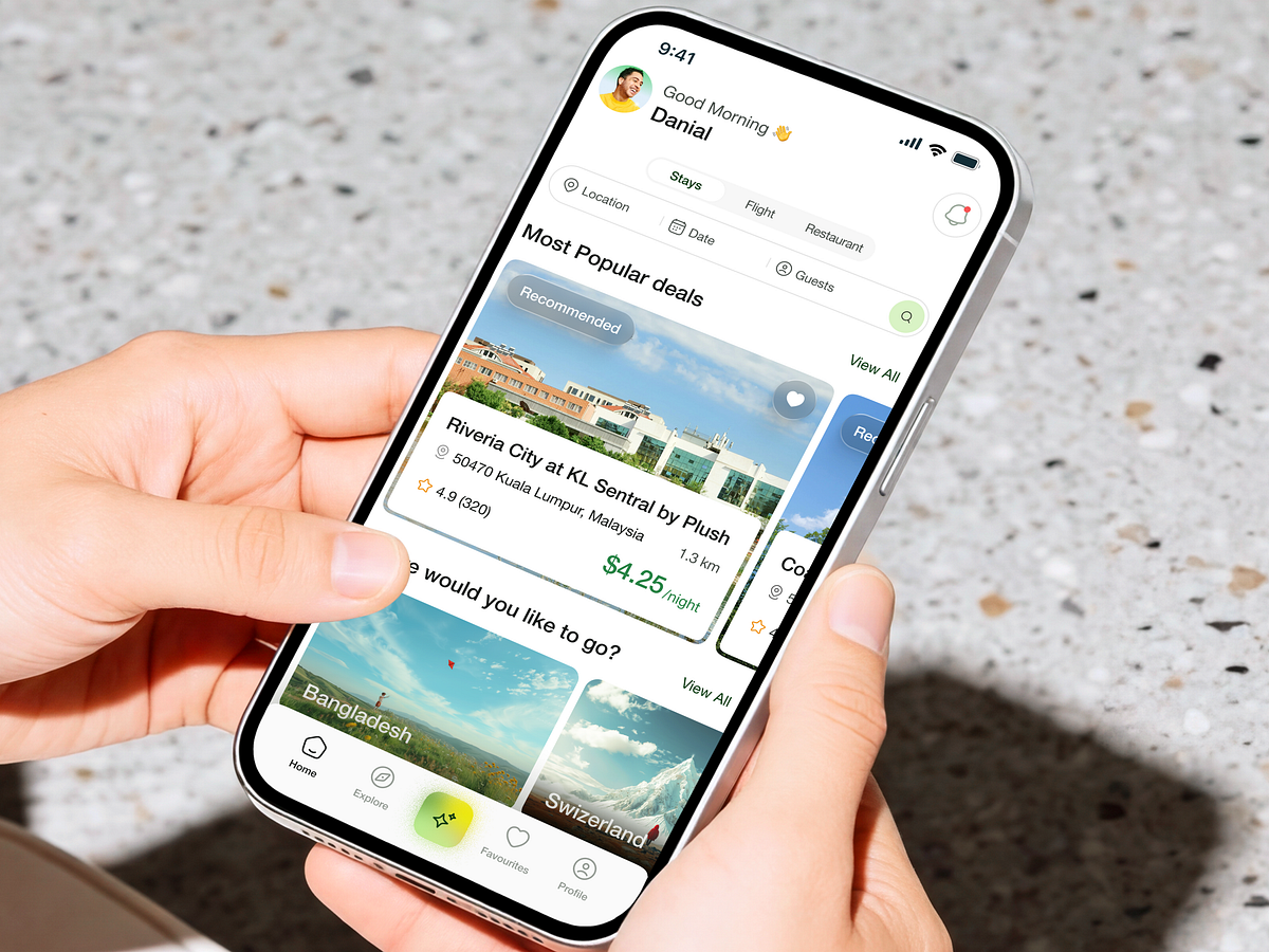 Travel app design Image 0