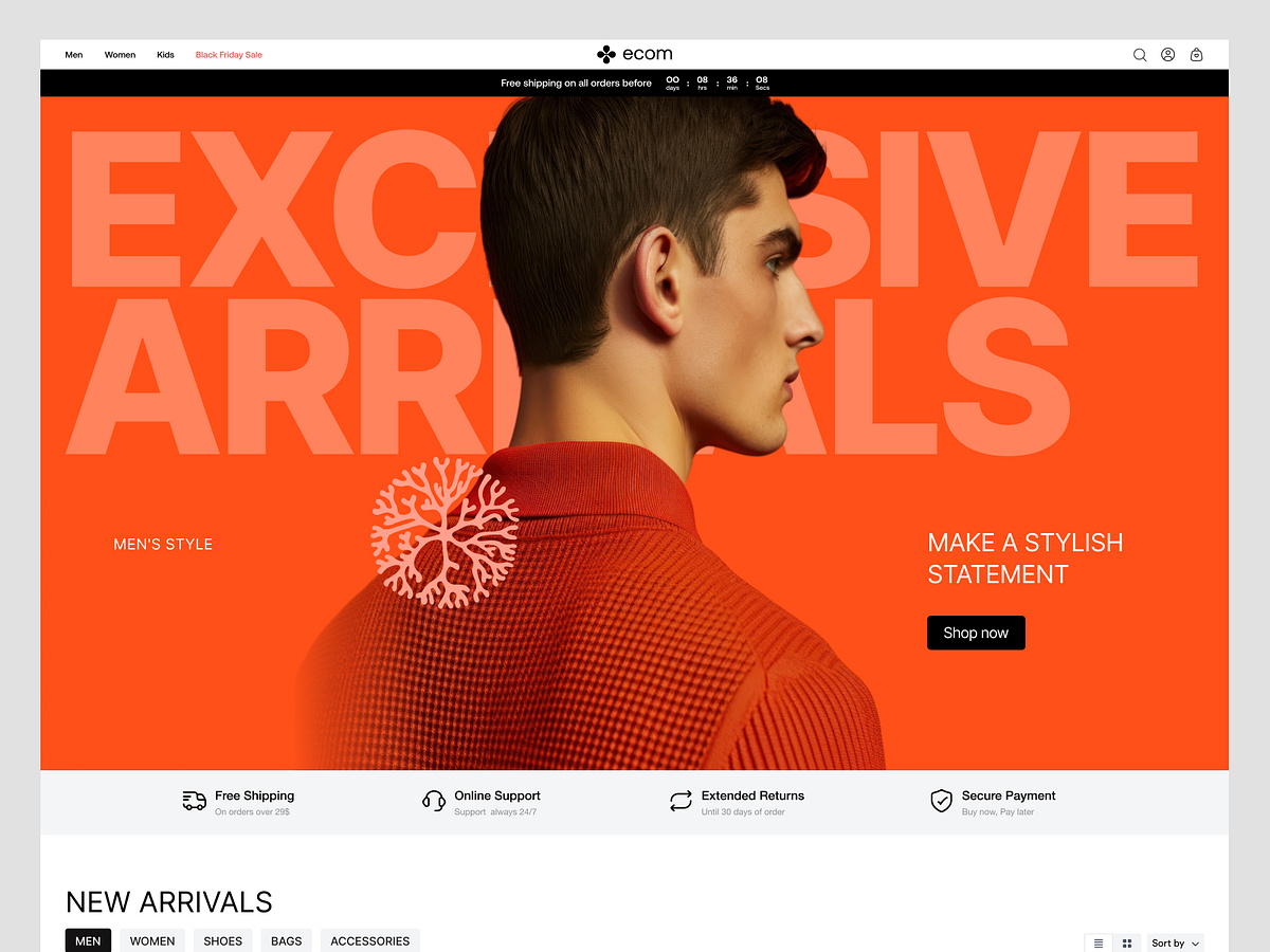 Ecommerce website design Image 1