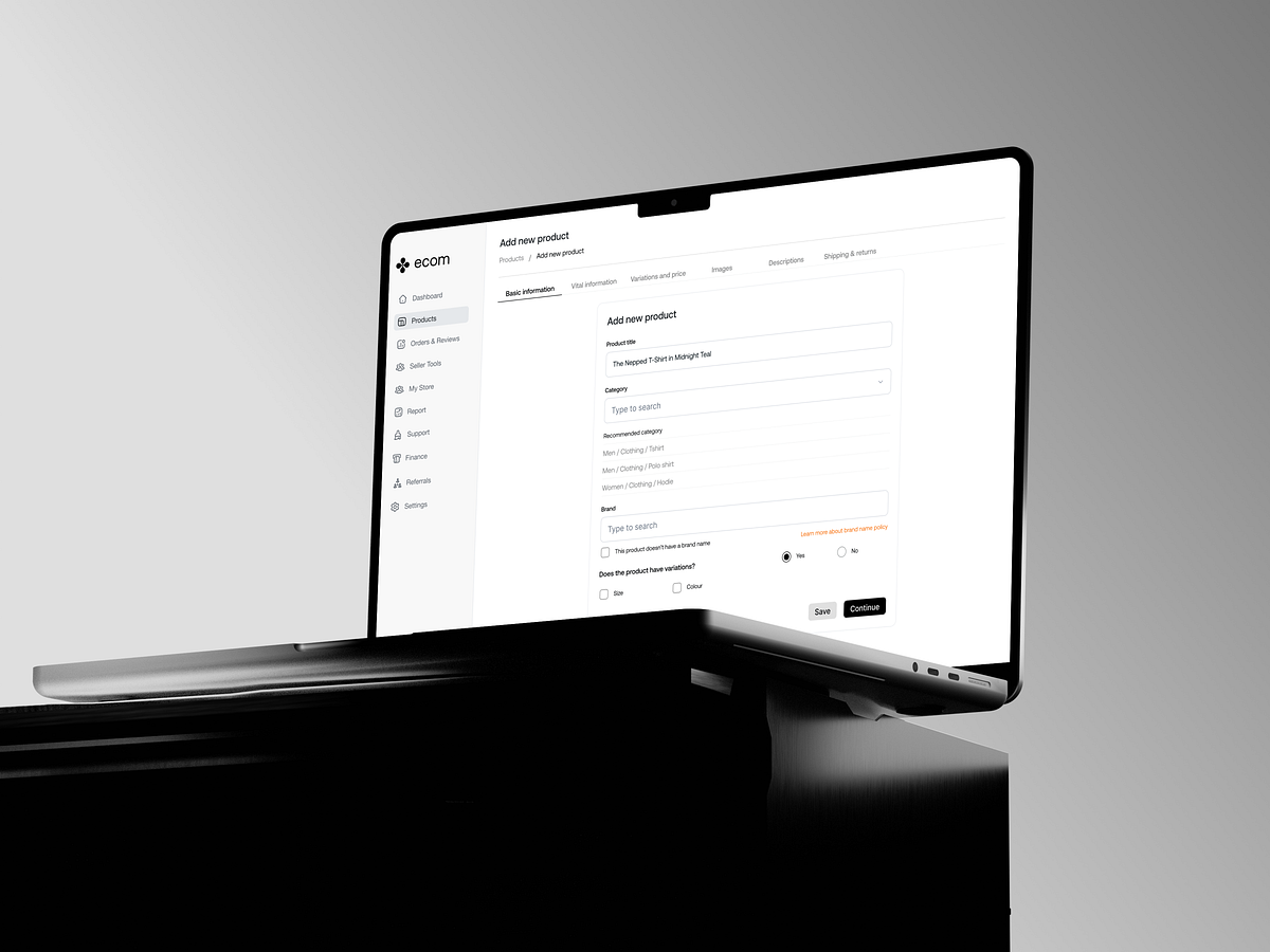 eCommerce dashboard design Image 2