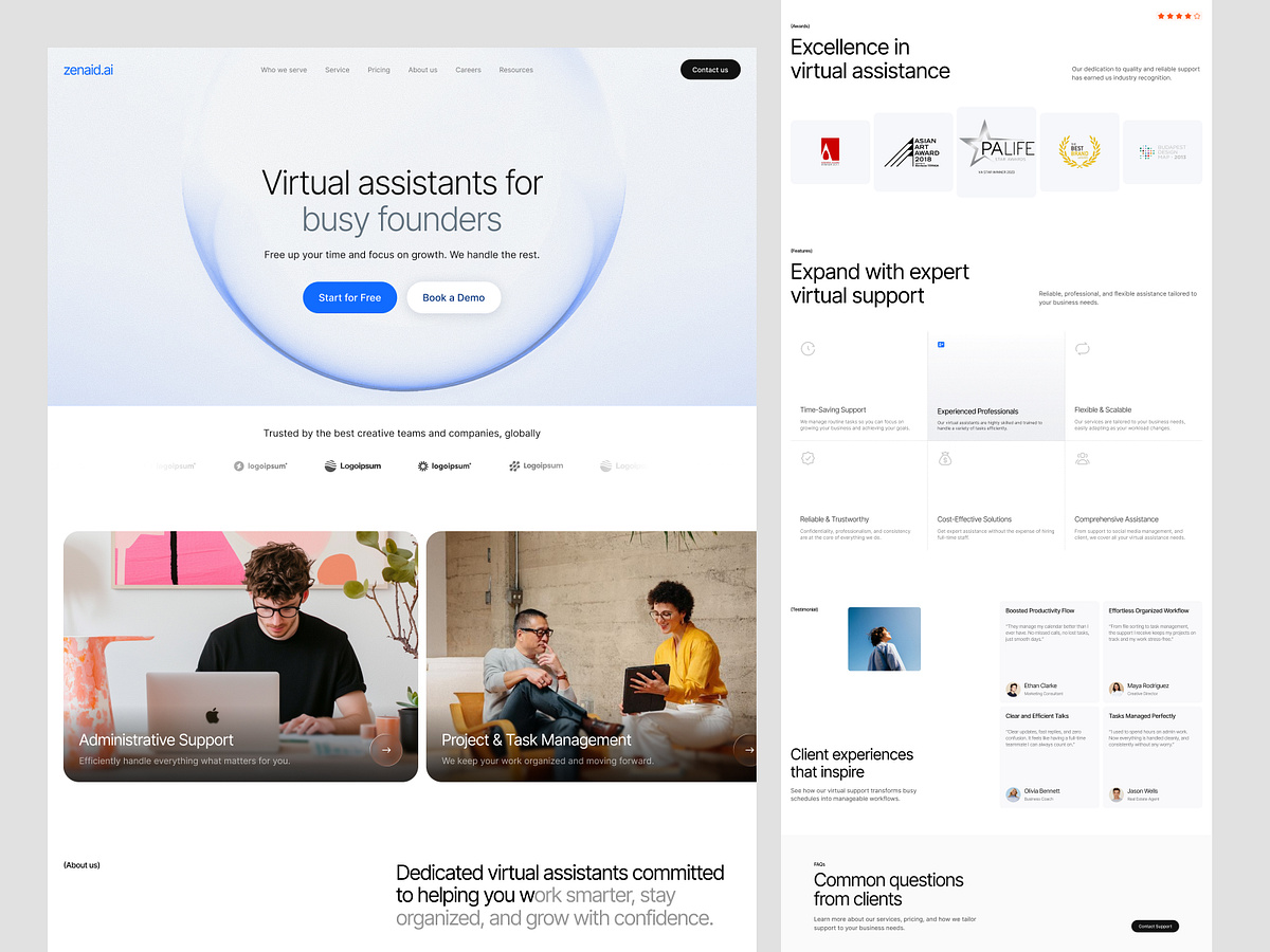 Virtual Assistant  - Landing Page Image 0
