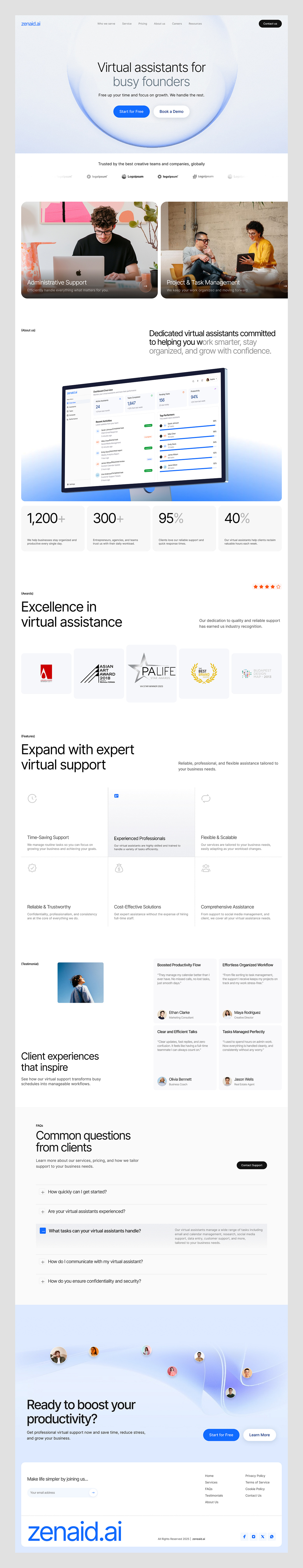 Virtual Assistant  - Landing Page Image 1