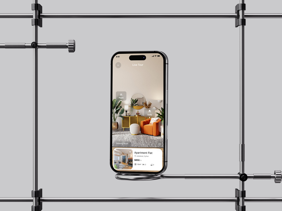 Real Estate Mobile App Property Overview Screen Image 0