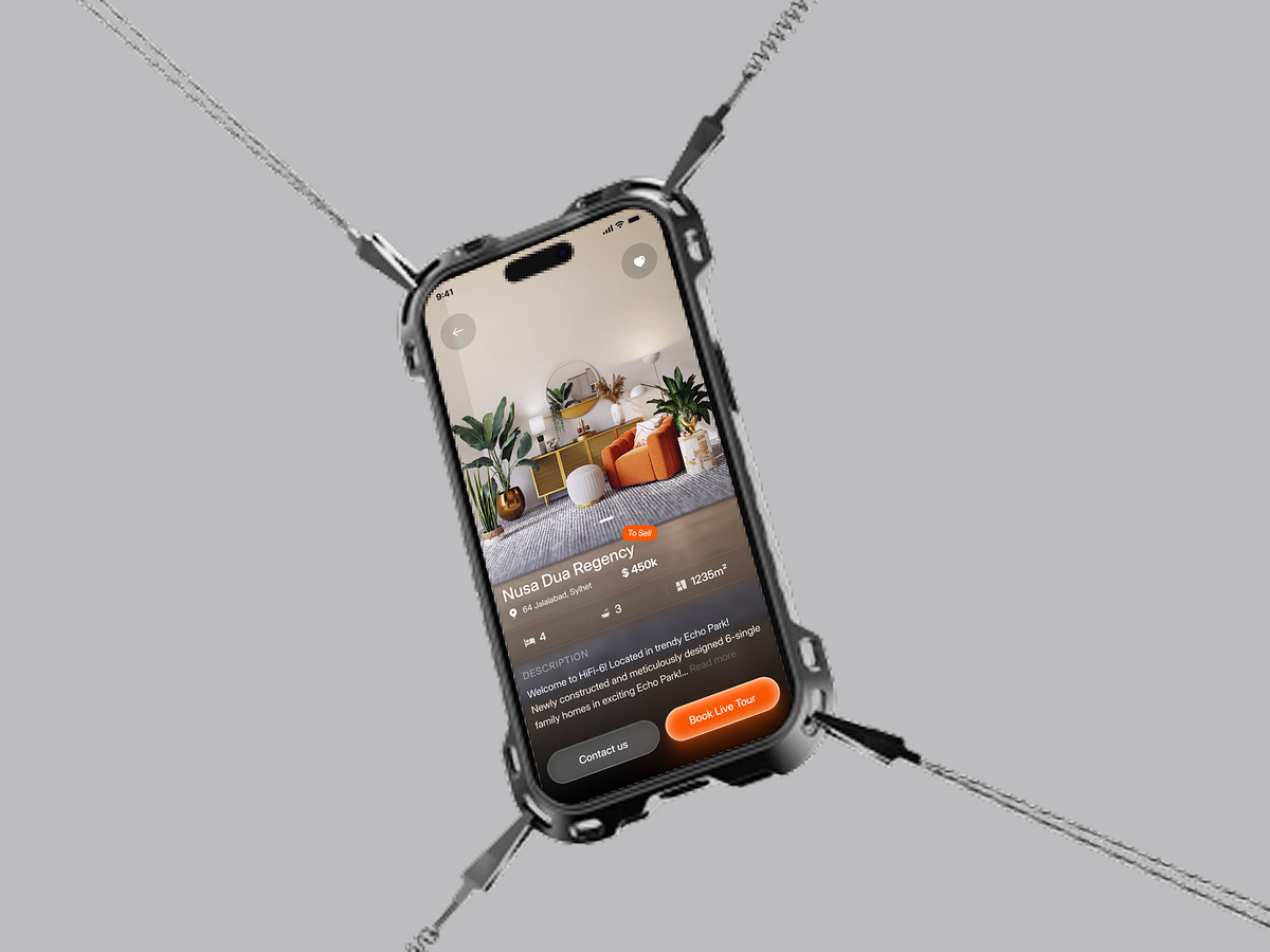 Real Estate Mobile App Property Overview Screen Image 2