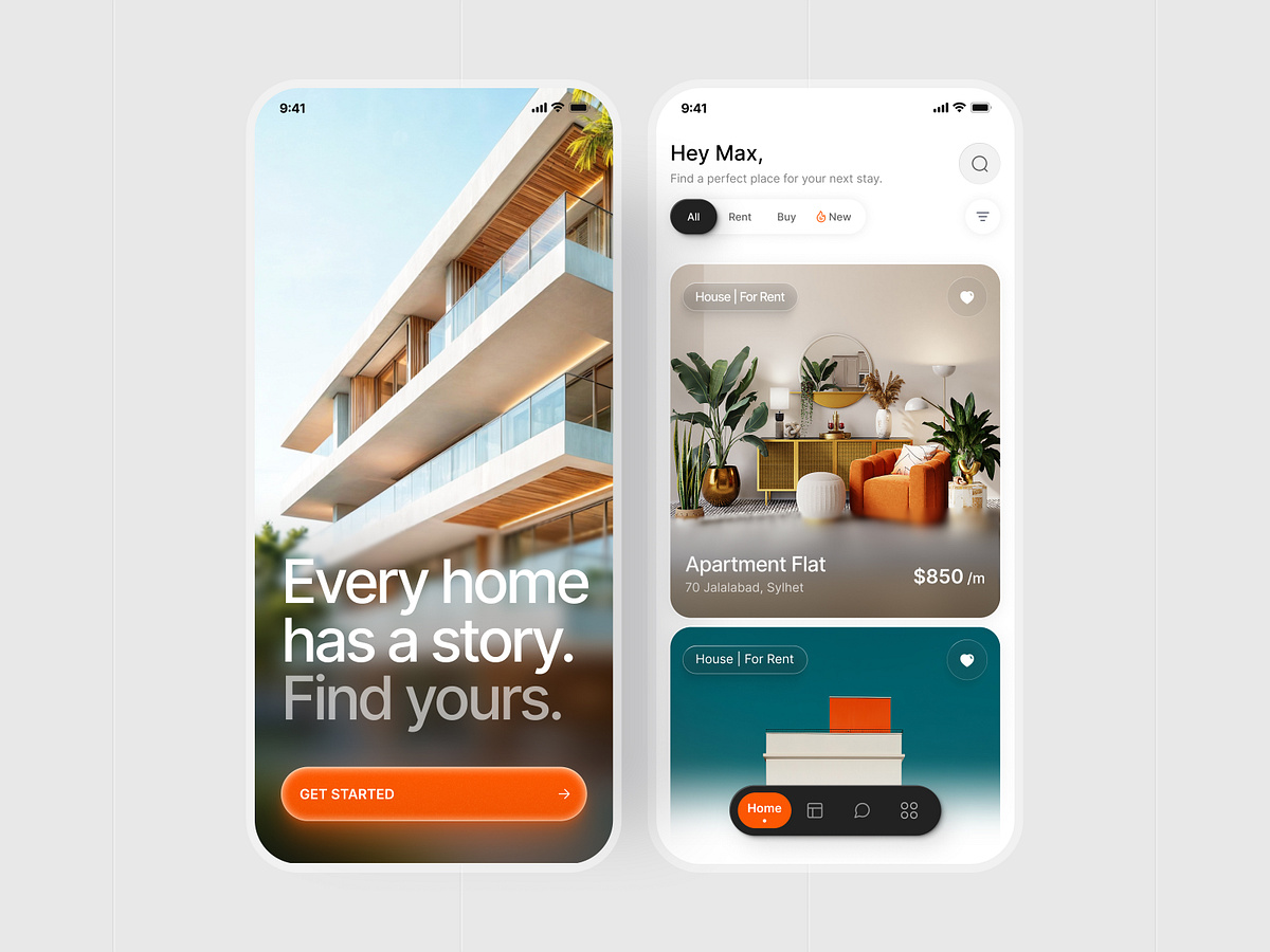 Real Estate Mobile App Design