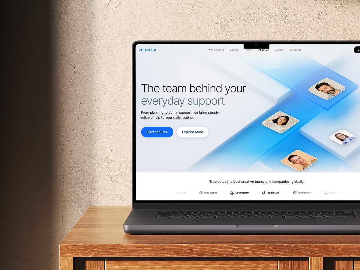 About Us Page - Virtual Assistant Website Image 1