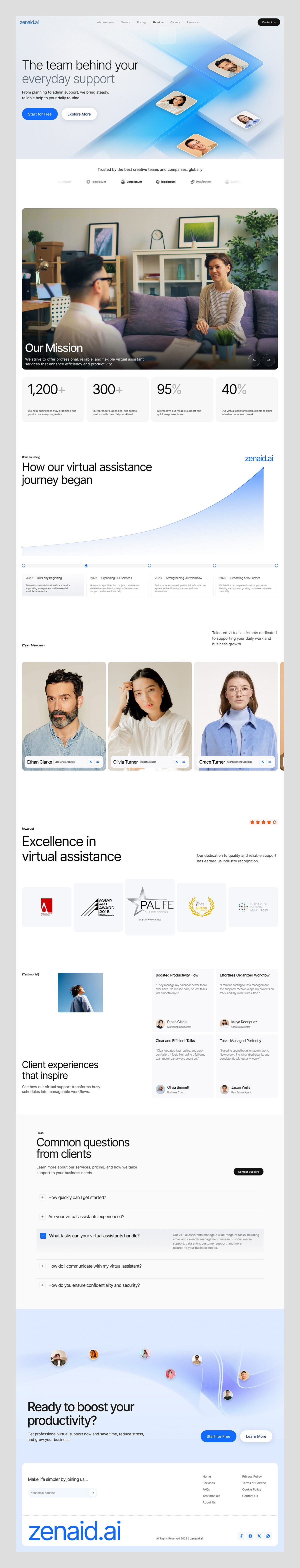 About Us Page - Virtual Assistant Website Image 4