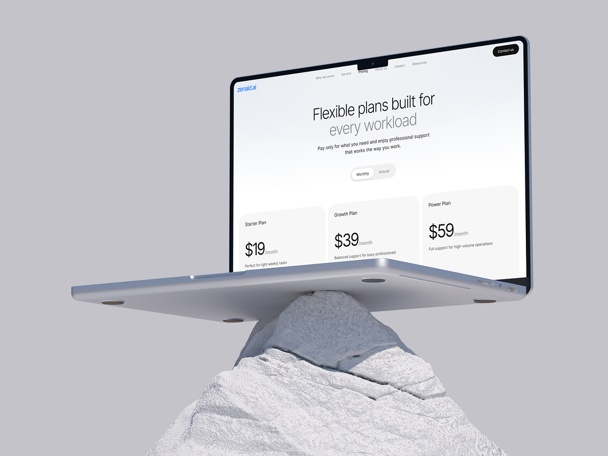 Pricing page - Virtual assistant website Image 1