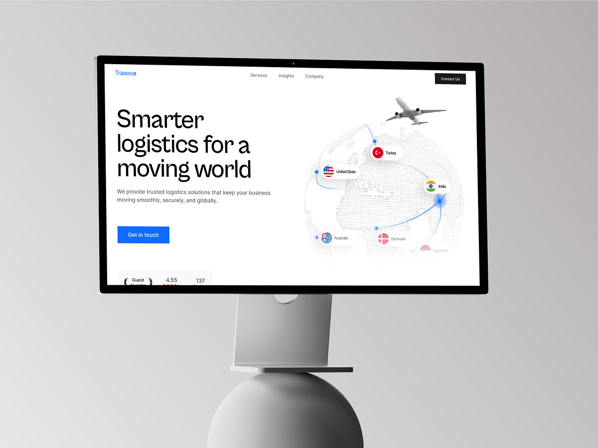 Transportation & Logistics Website Design Image 1