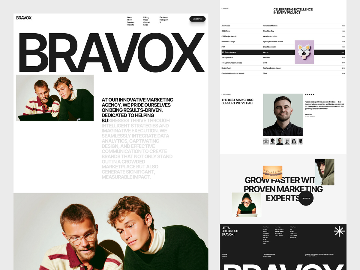 About Us - Portfolio & Agency Website Design