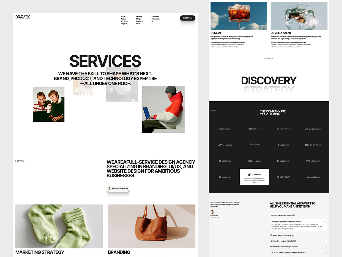 Service Page - Portfolio & Agency Website