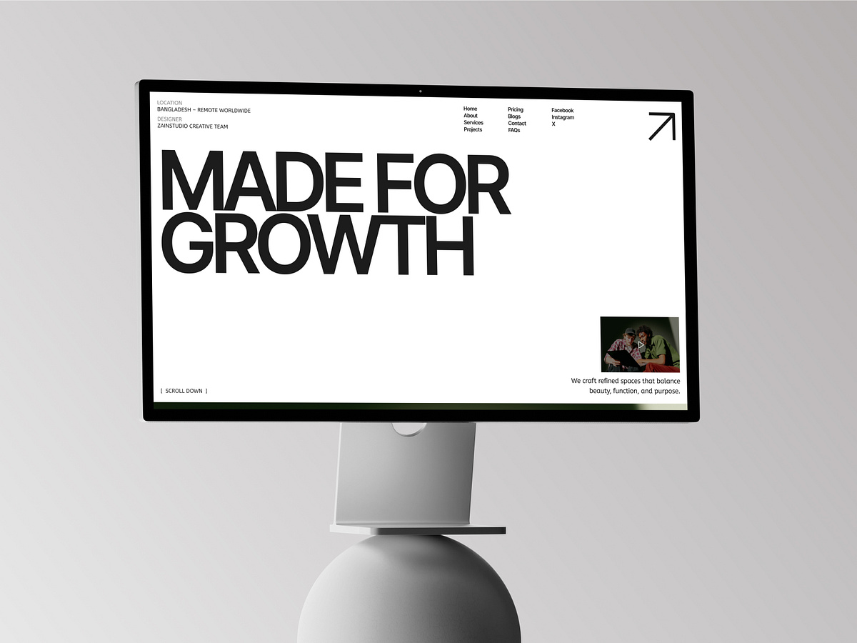 Portfolio & Agency Website Design Image 1