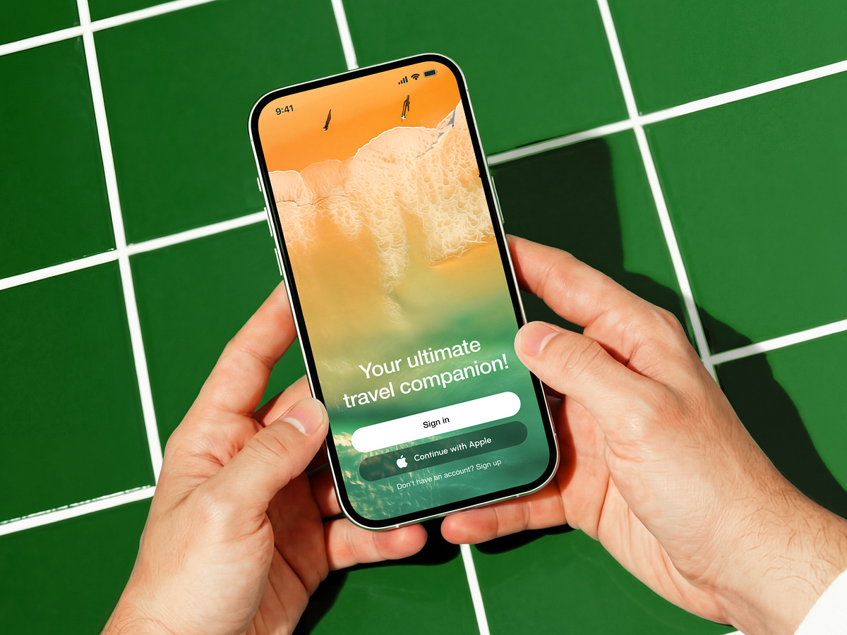 Travel app design