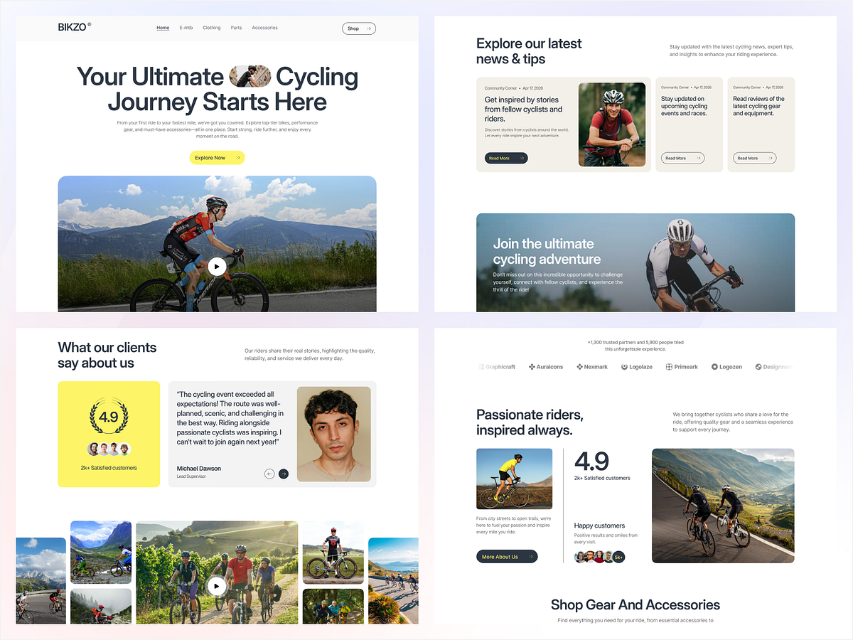 Bicycle E-commerce Website Design