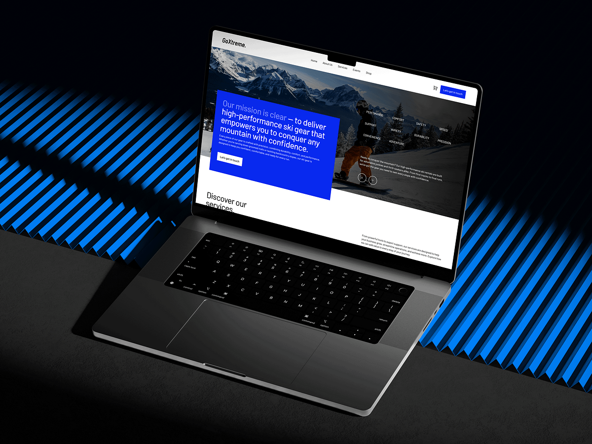 Sports Gear- E Commerce Landing Page Image 1