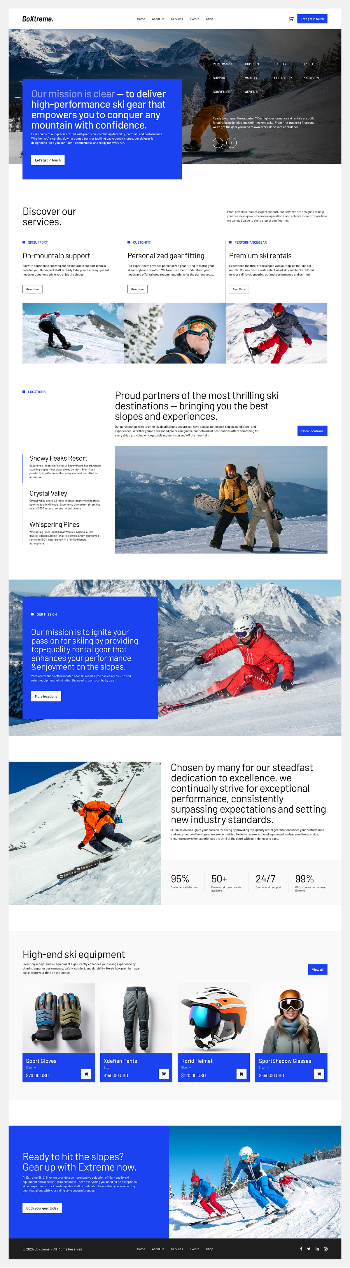 Sports Gear- E Commerce Landing Page Image 2