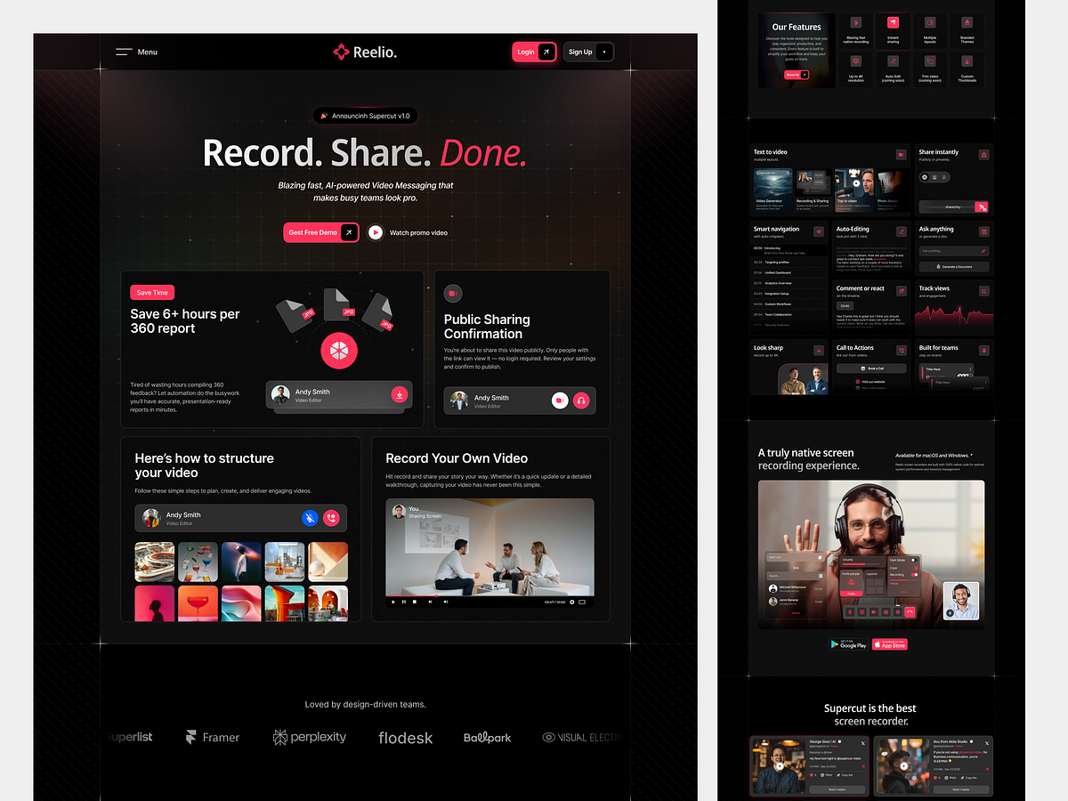 AI- Powered Video Recording & Sharing SaaS
