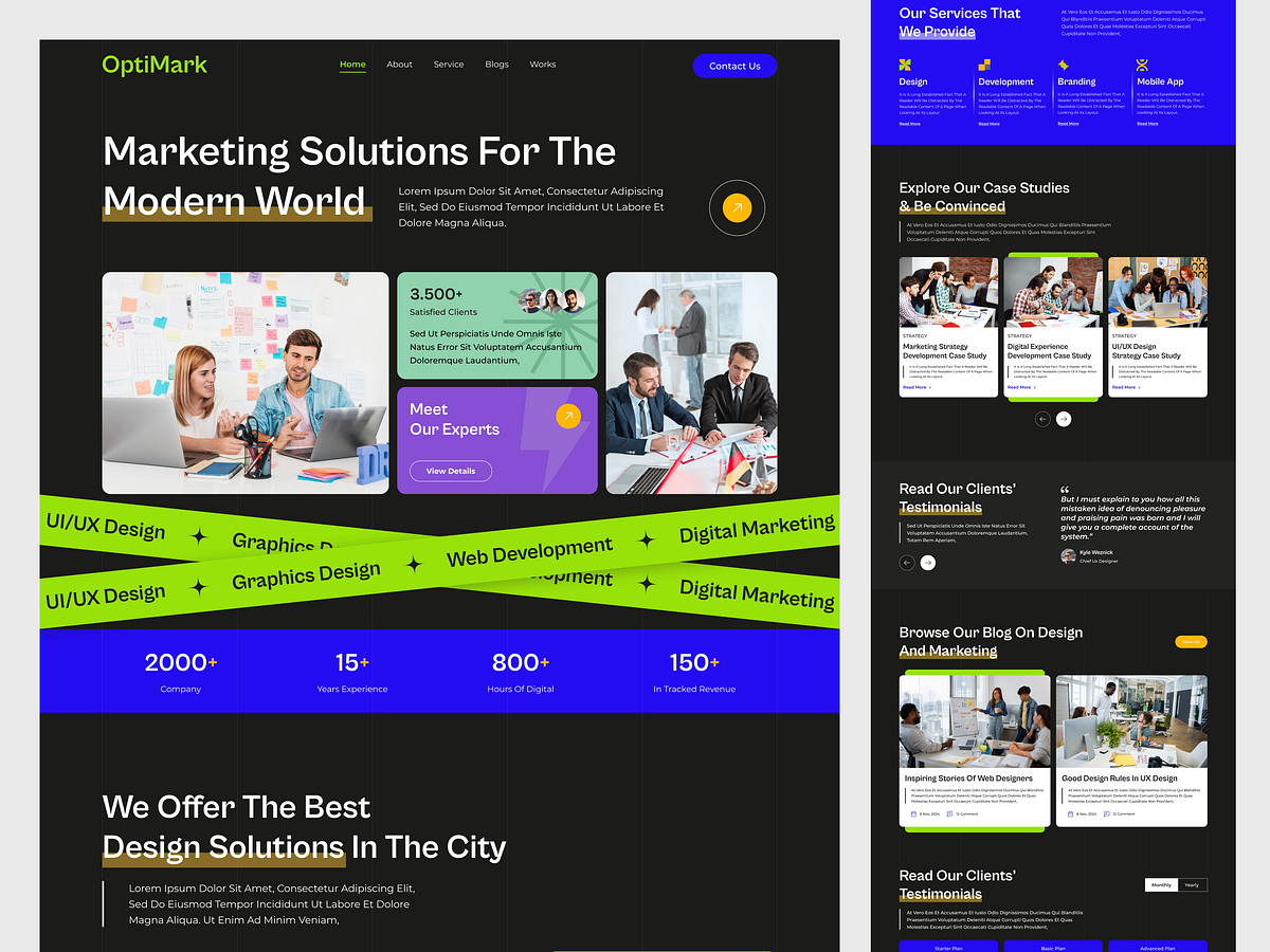 Digital Marketing Agency Website Design