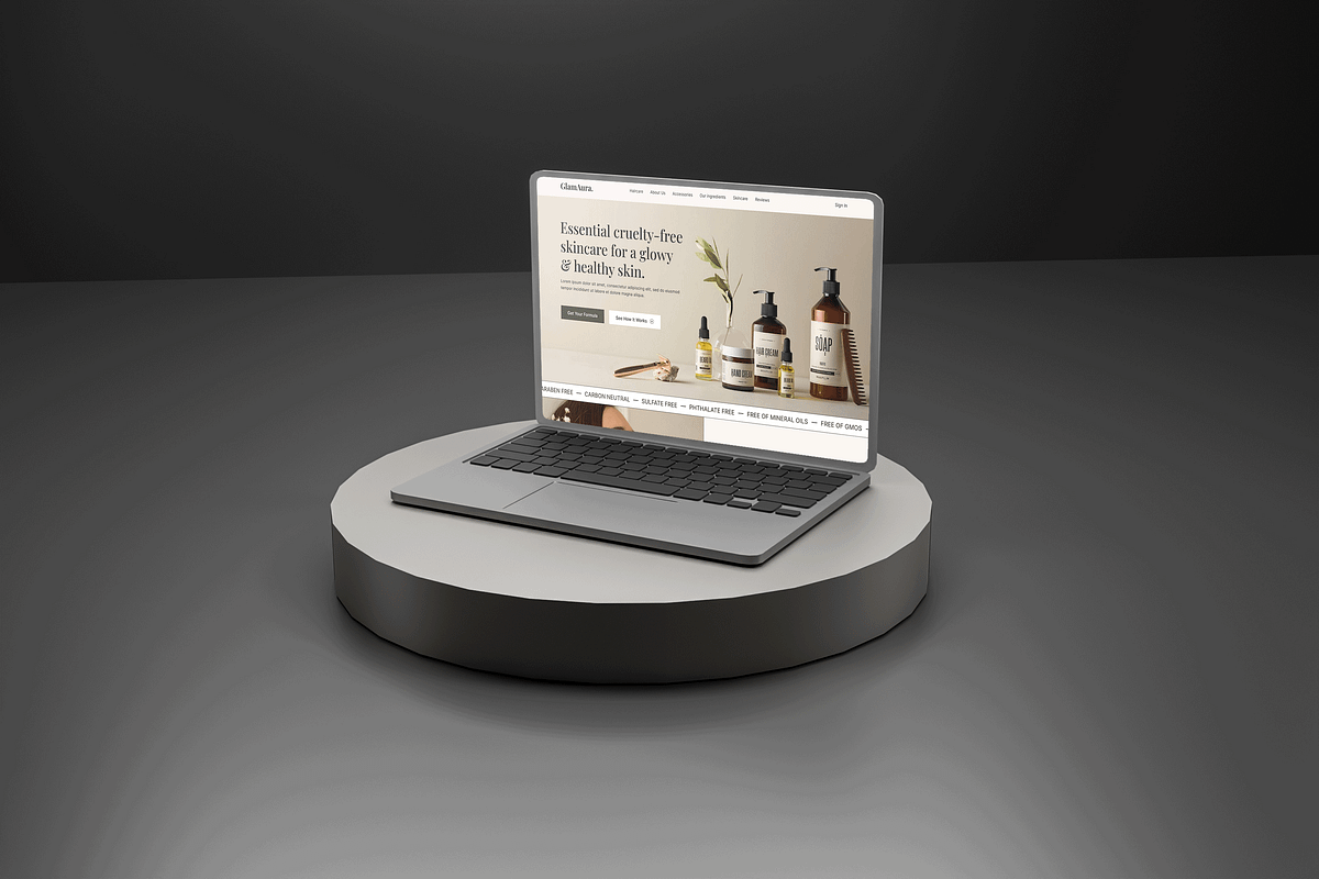 Beauty Product landing page Image 1