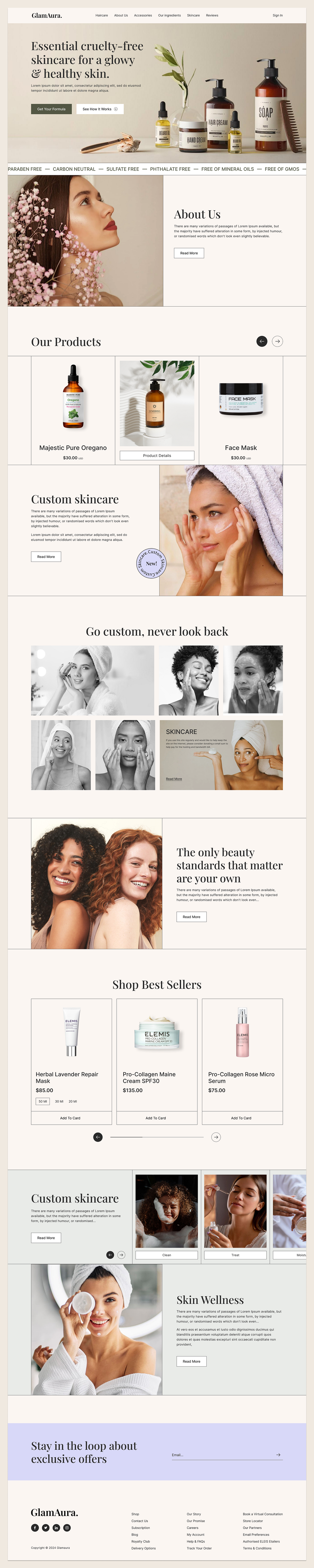 Beauty Product landing page Image 2