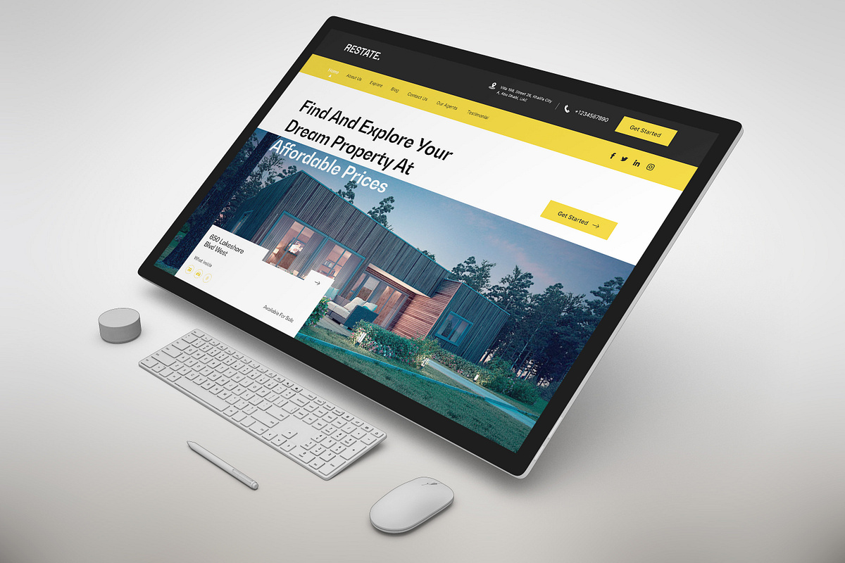Restate - Real Estate Website. Image 1