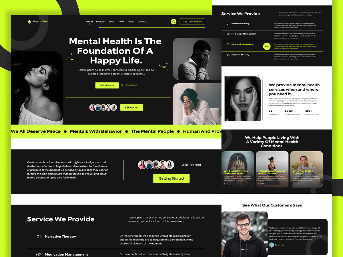 Mental Health Consulting Website Image 0