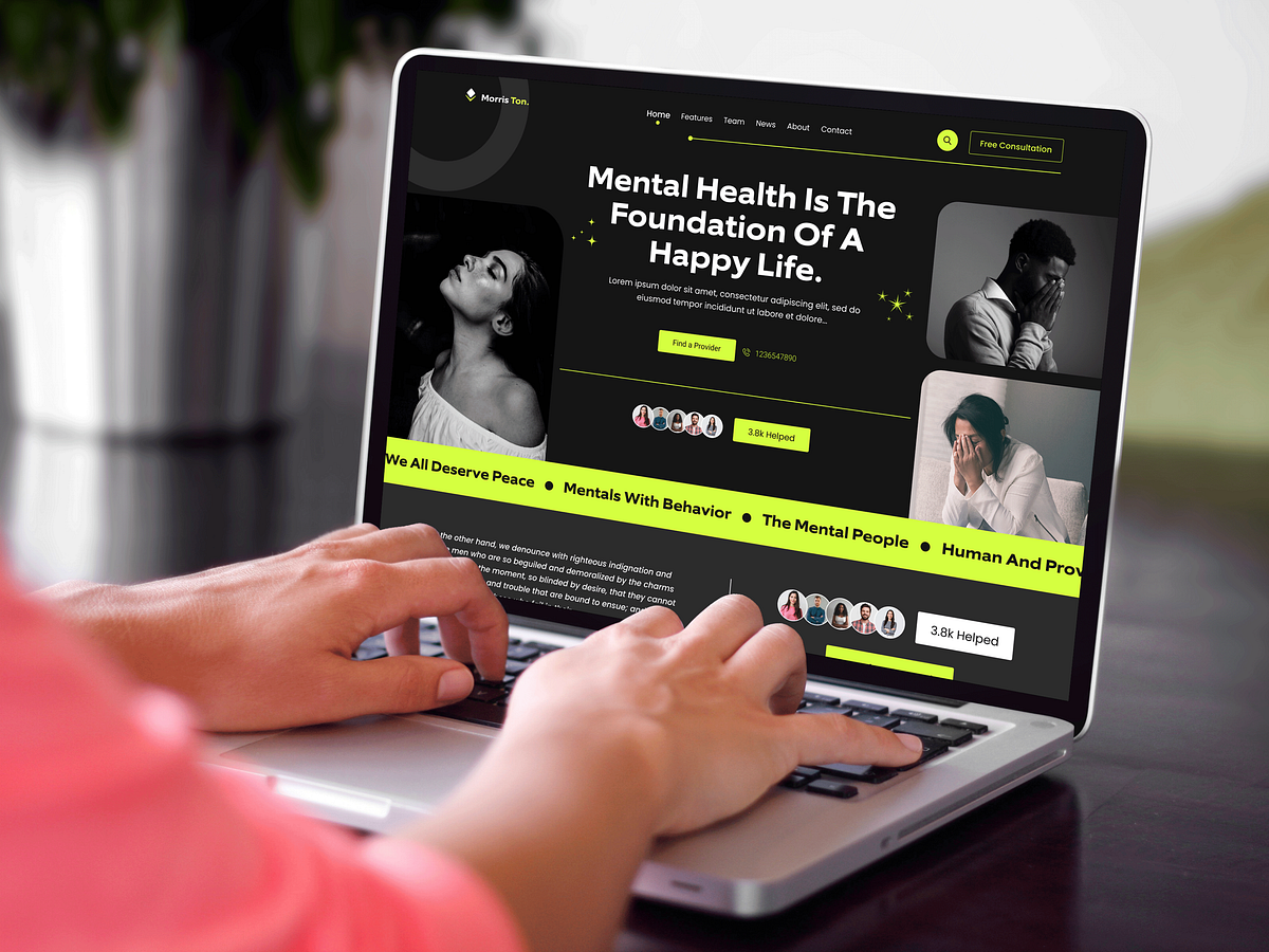 Mental Health Consulting Website Image 1