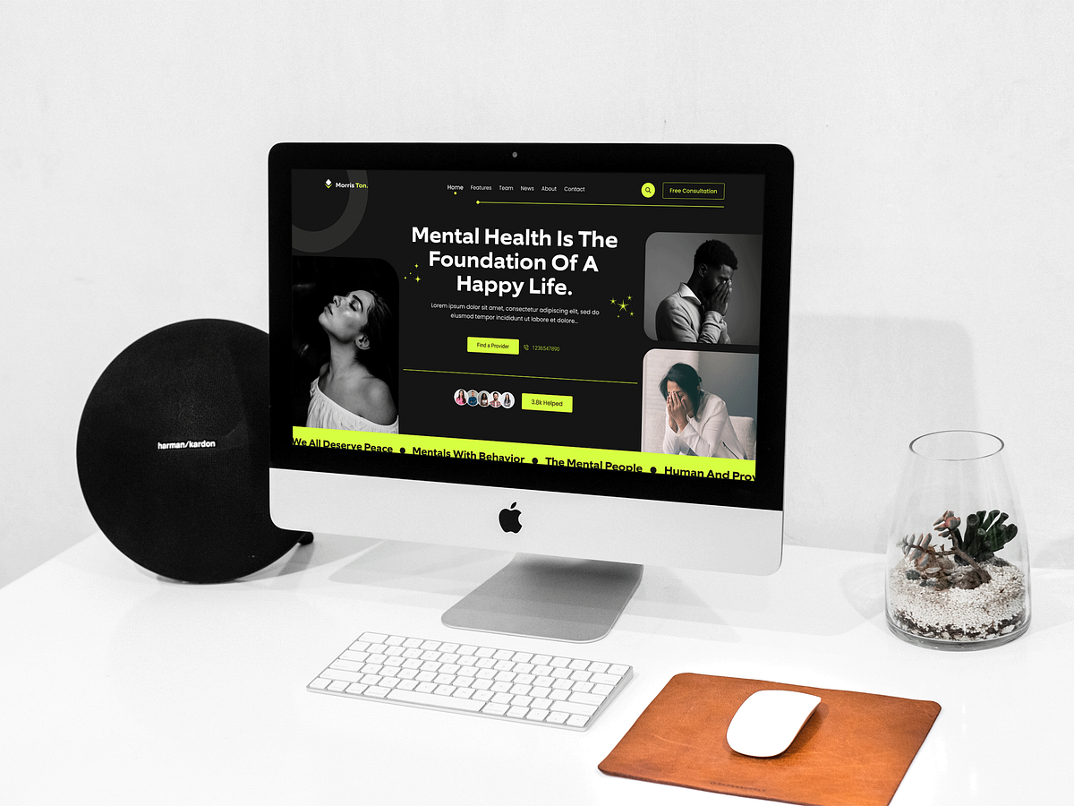 Mental Health Consulting Website Image 2