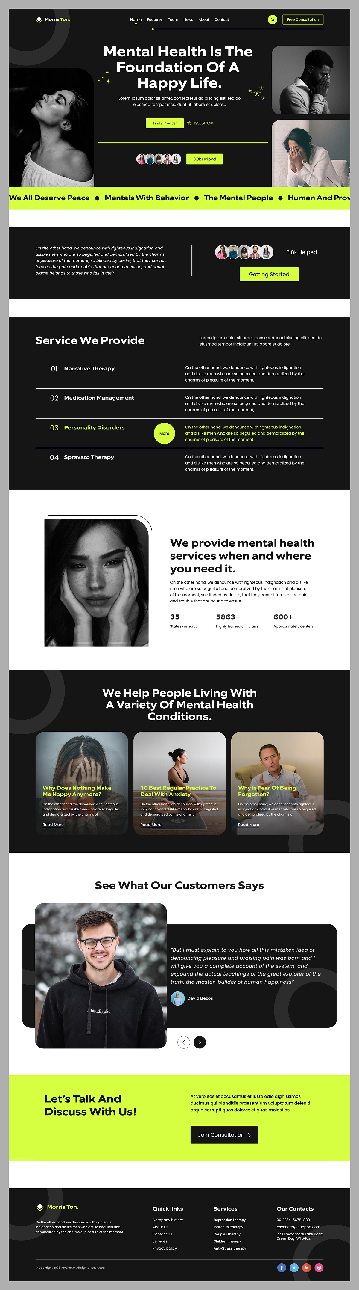Mental Health Consulting Website Image 3