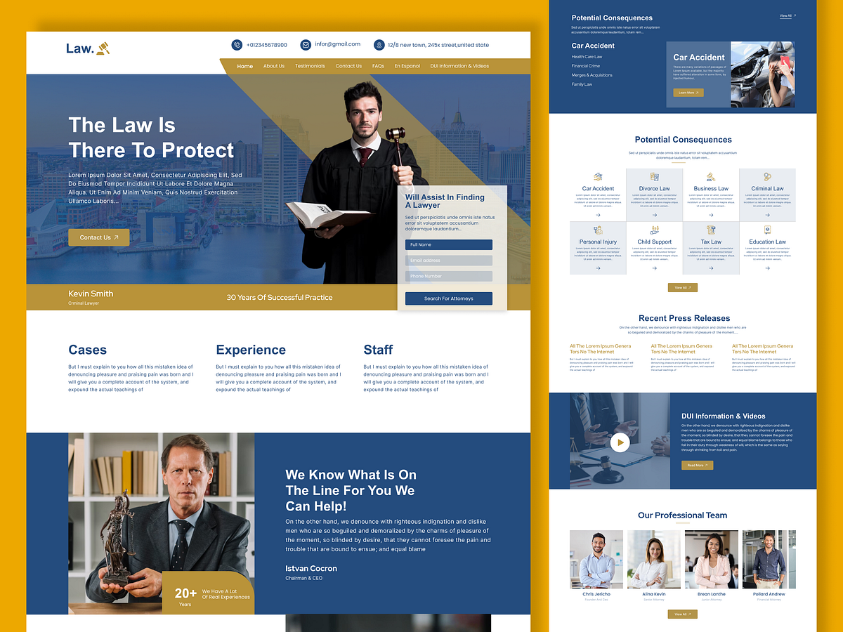 ⚖️Attorney and Law Website Design👨‍⚖️ Image 0