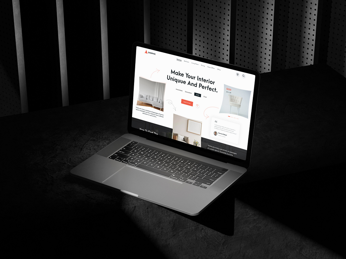 Furniture e-Commerce Landing Page Image 1