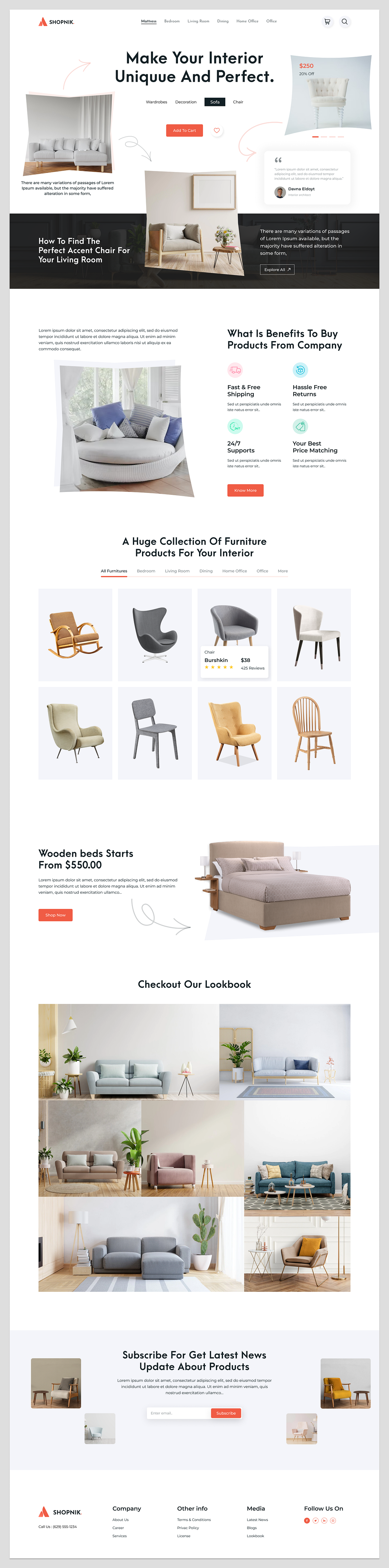Furniture e-Commerce Landing Page Image 2