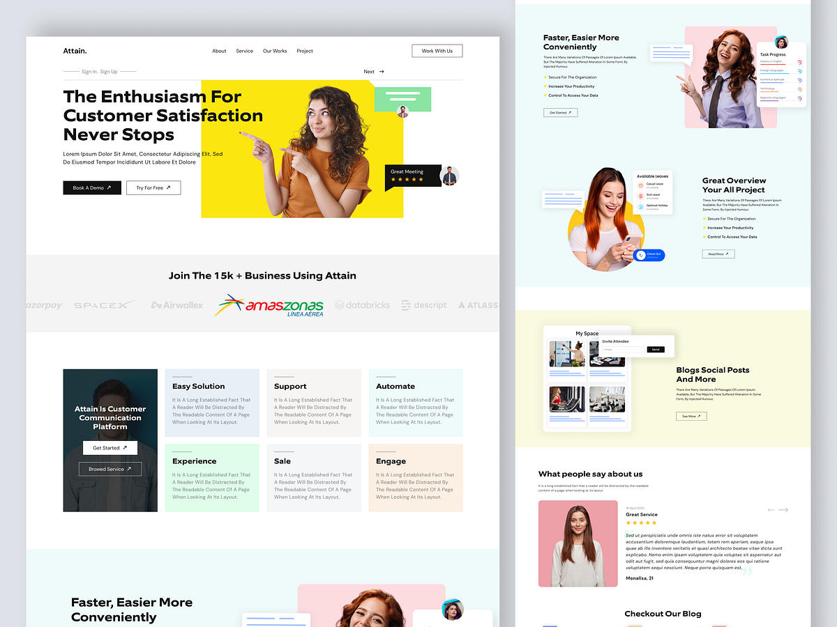 Customer Communication Platform Website Image 0