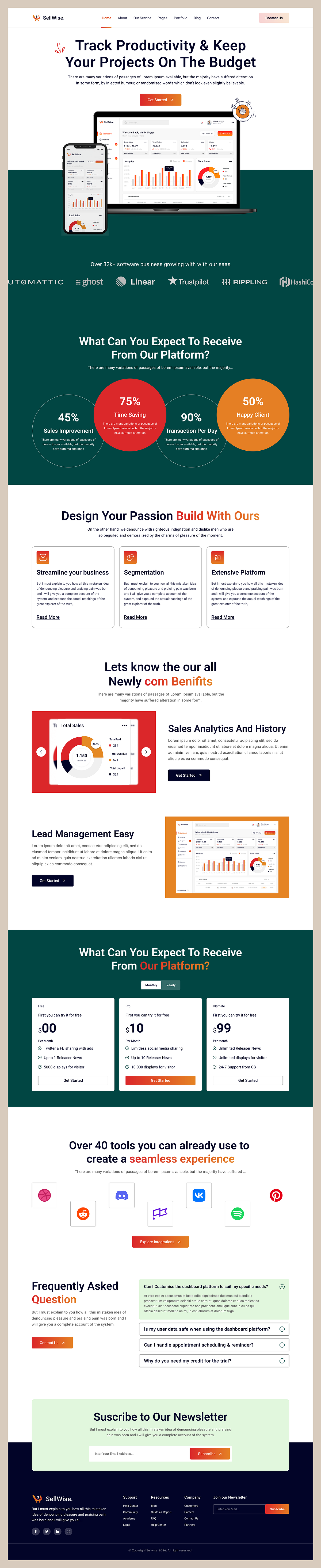 Saas Marketing Landing Page Image 2