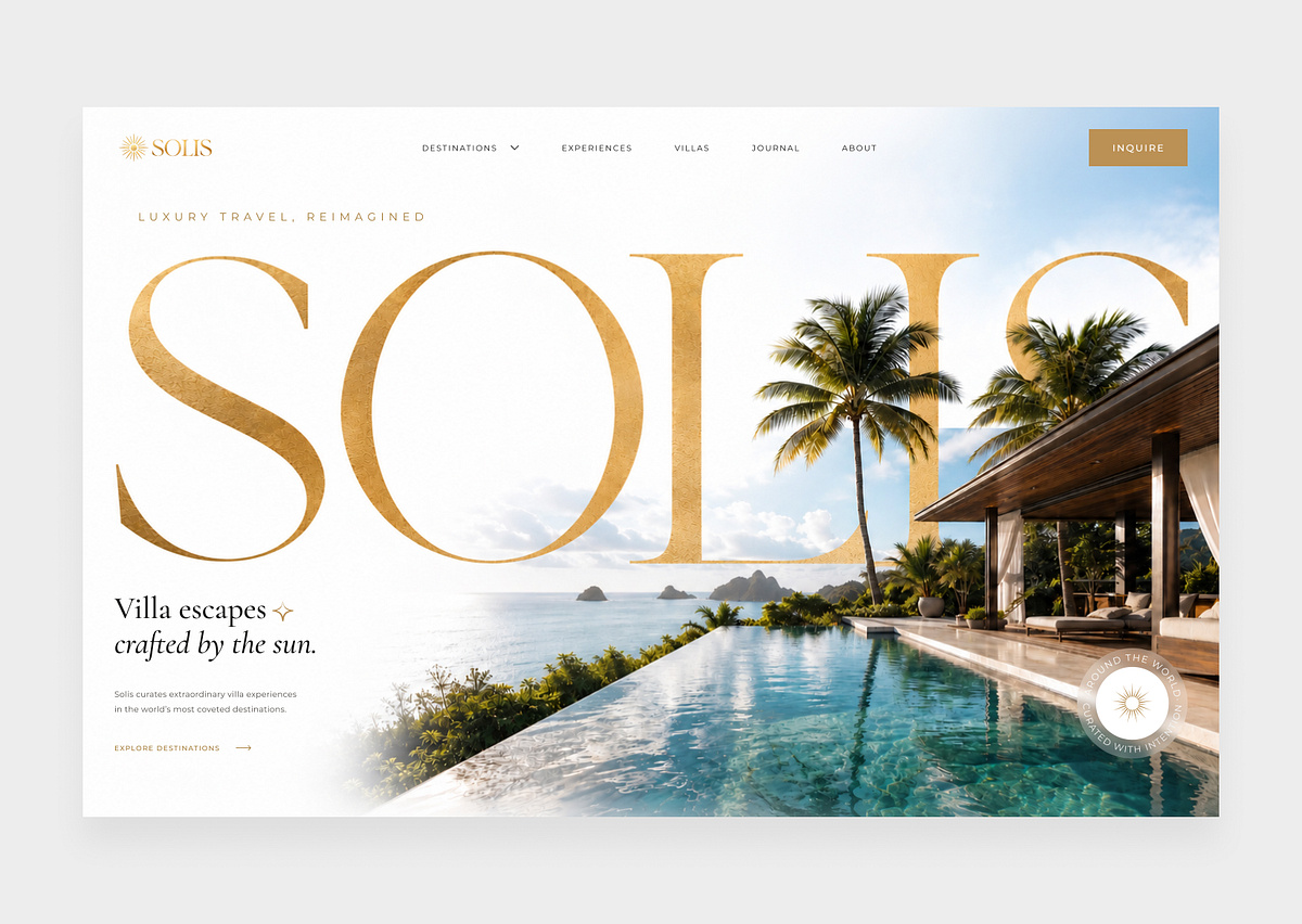 SOLIS — Luxury Villa Website Experience Image 2