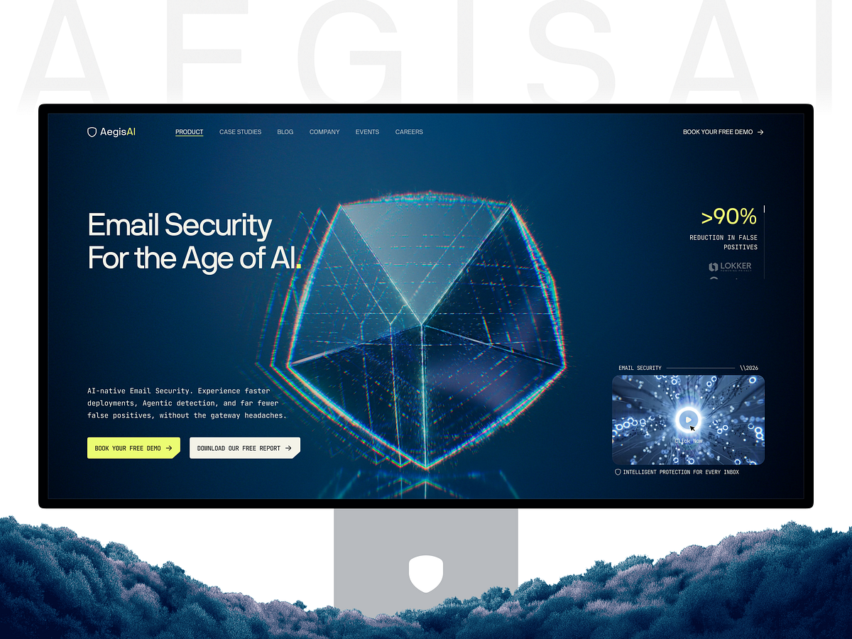 AegisAI | The Agentic AI Email Security Platform Website Image 1