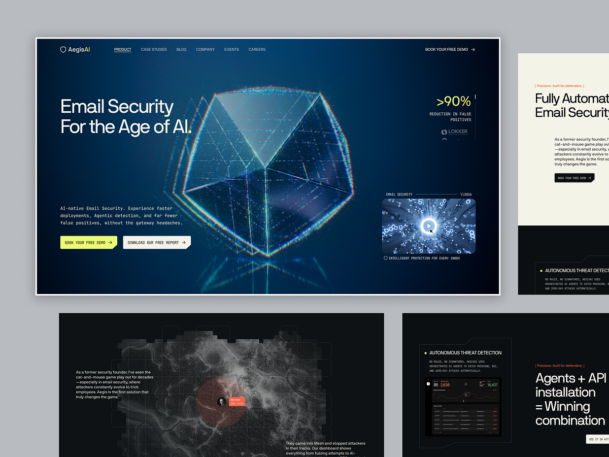 AegisAI | The Agentic AI Email Security Platform Website Image 2
