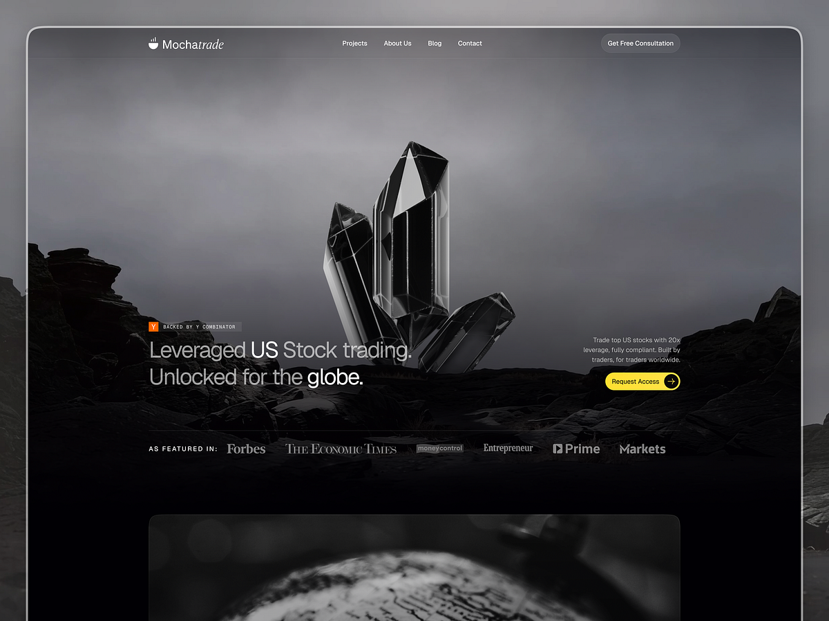 Online Stock Trading Website Design Image 3