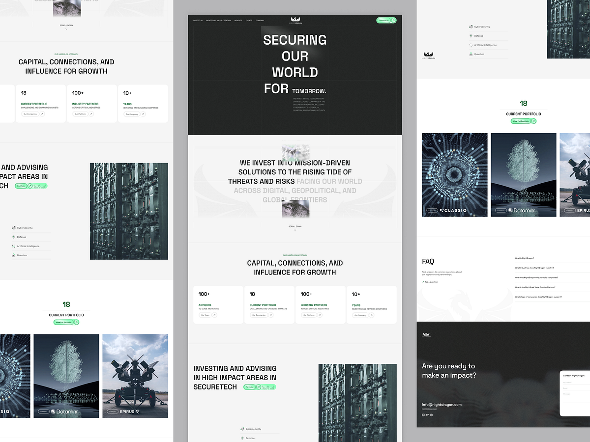 NightDragon - Cybersecurity Landing Page Image 0