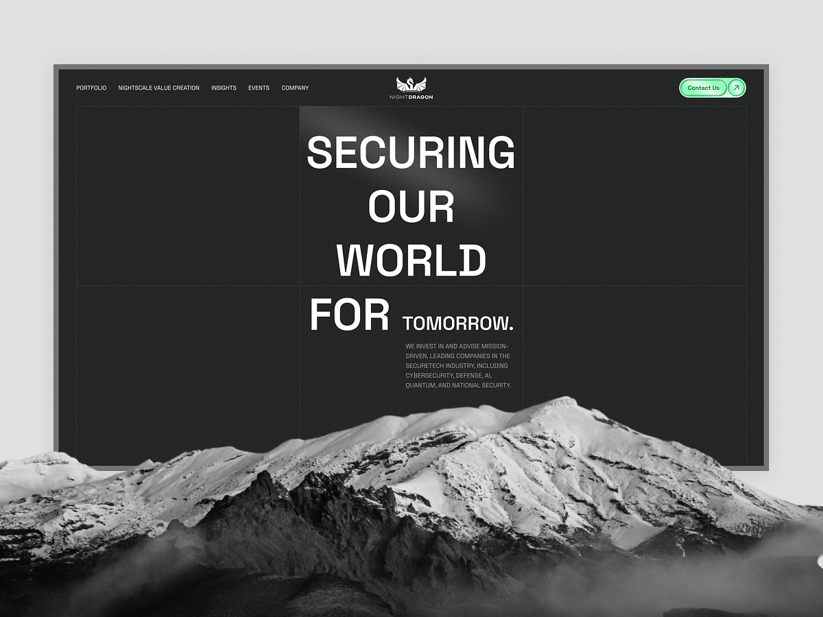 NightDragon - Cybersecurity Landing Page Image 1