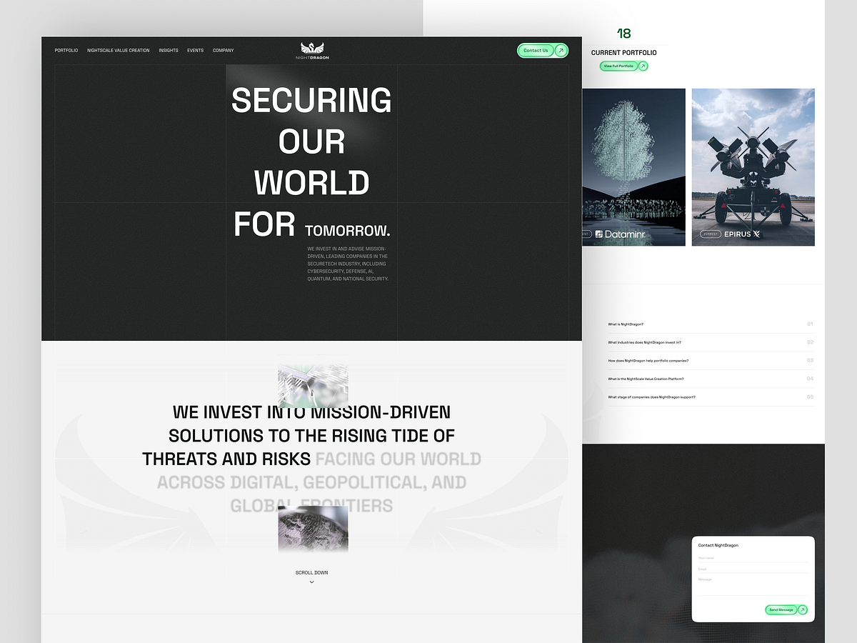 NightDragon - Cybersecurity Landing Page Image 2