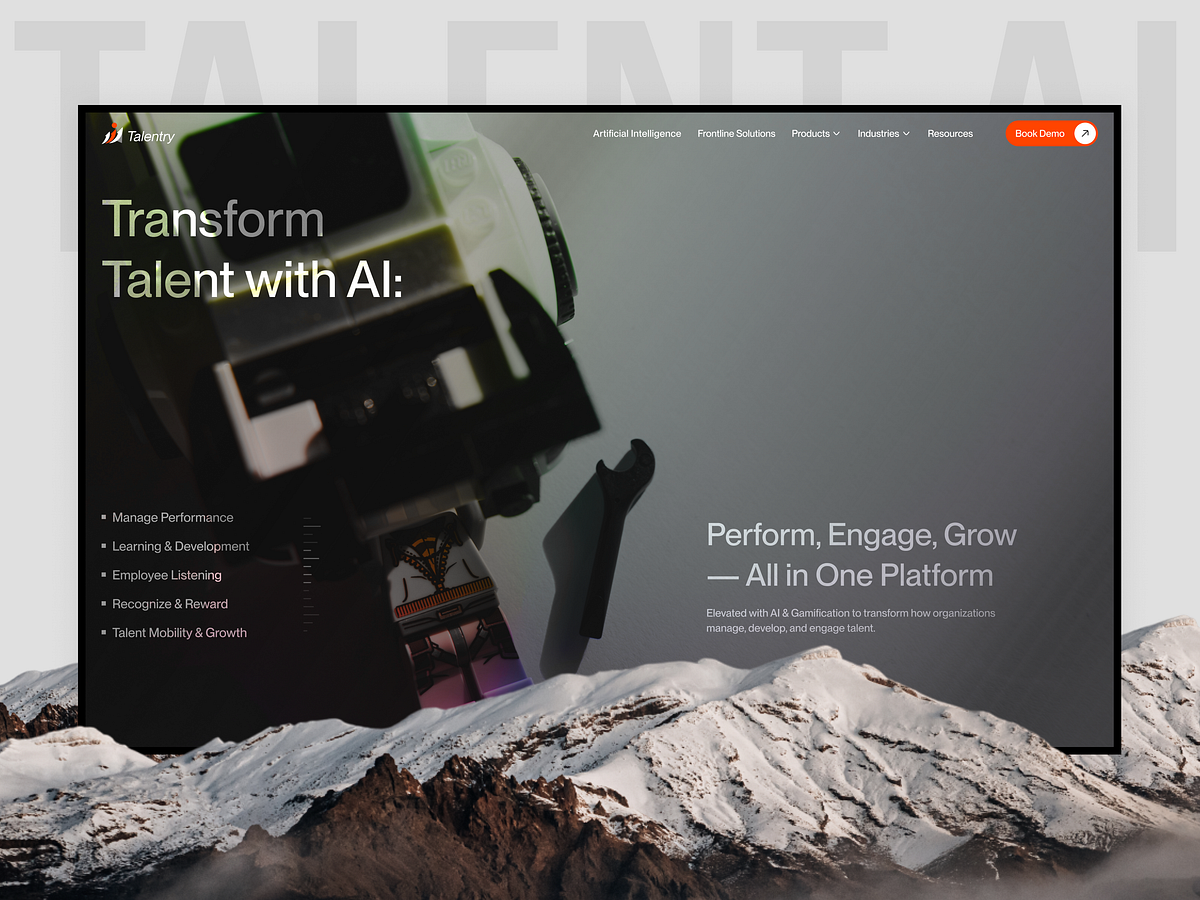 AI Talent Management Software Website
