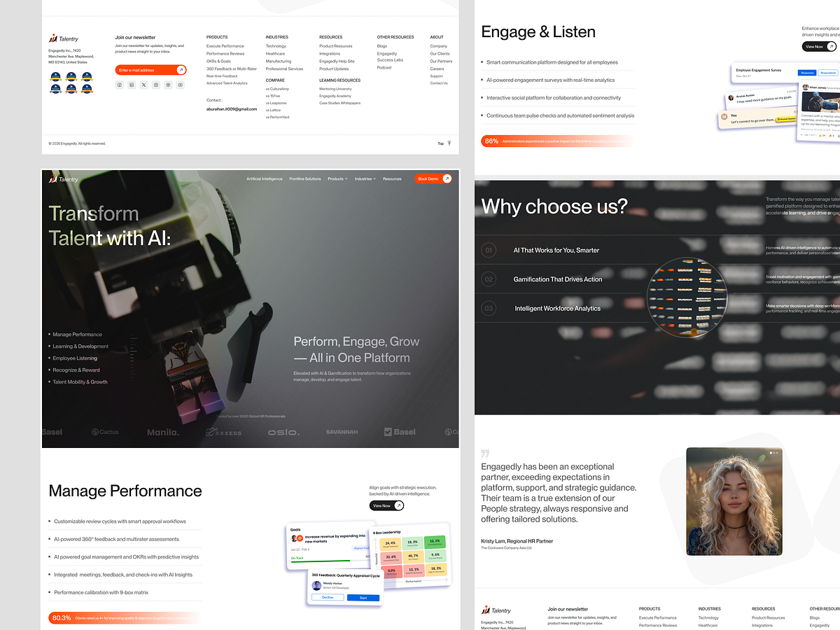 AI Talent Management Software Website Image 2