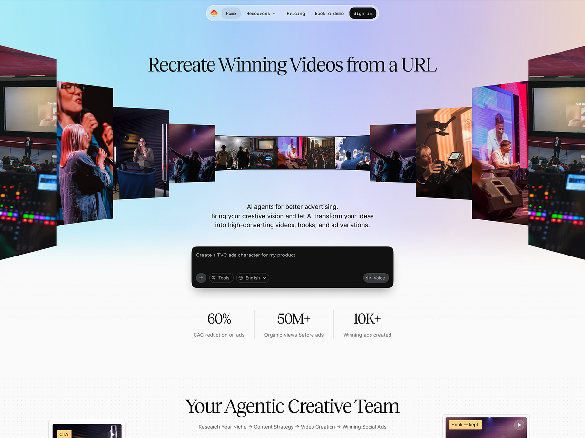 AI-powered social media advertising website