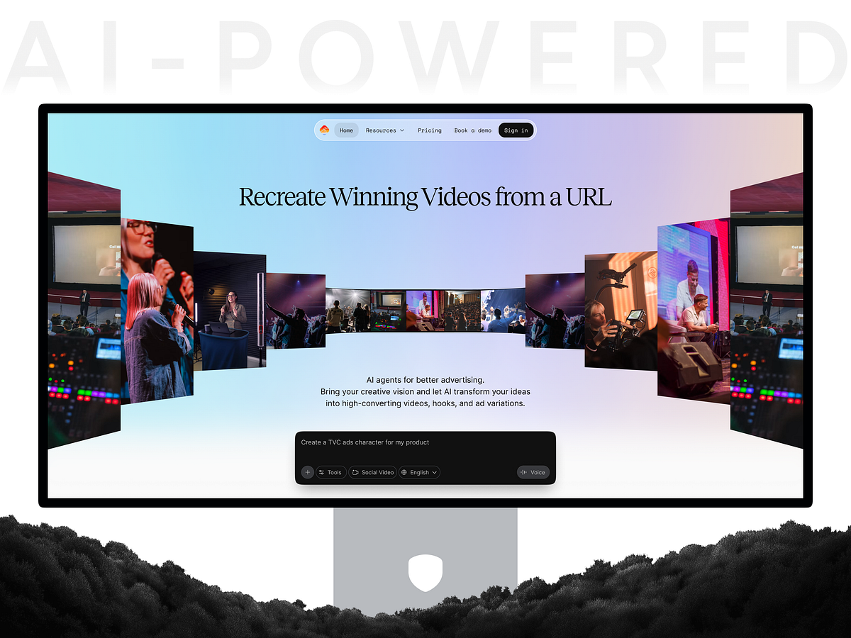 AI-powered social media advertising website Image 1