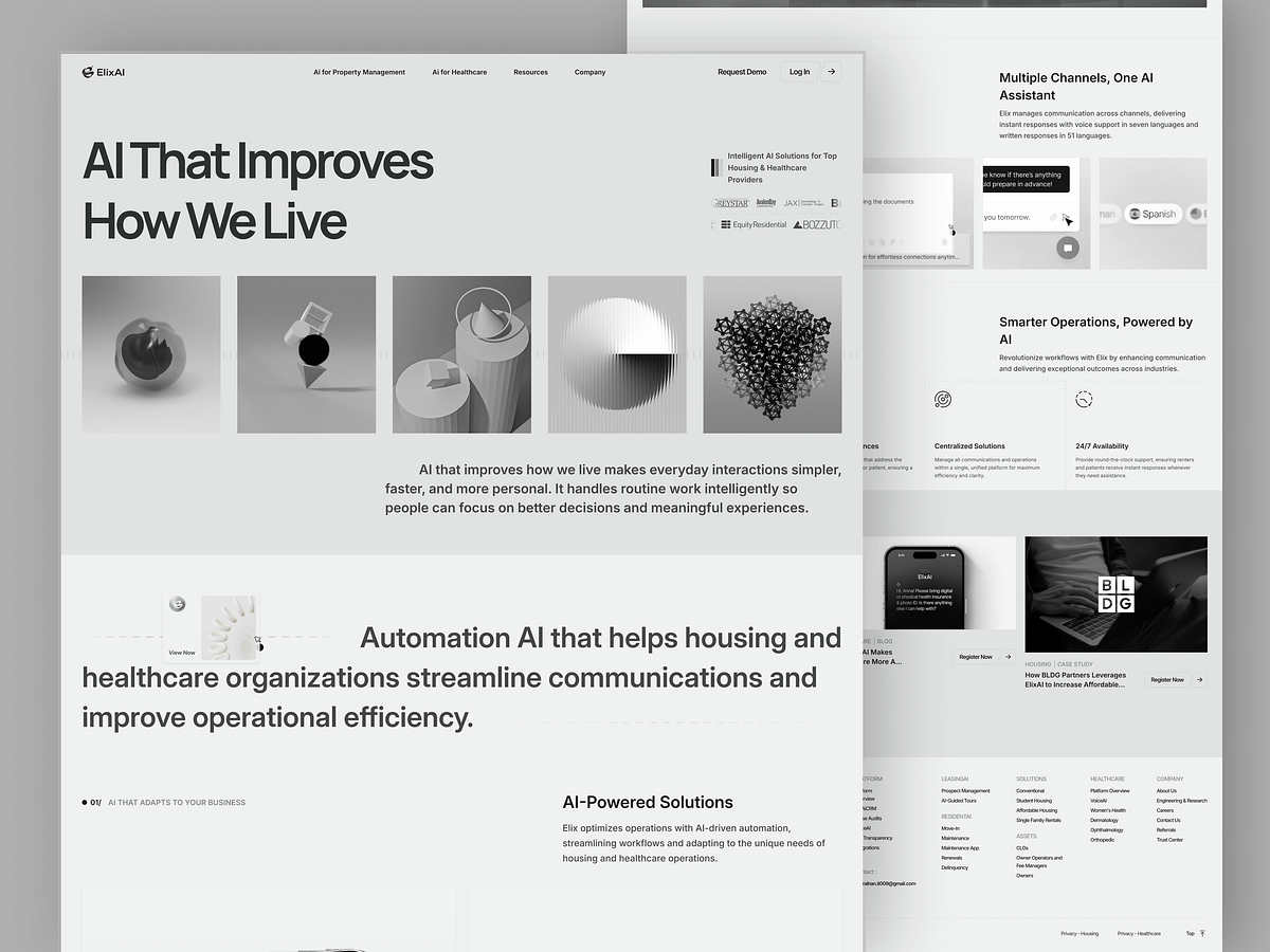 AI Website for Housing & Healthcare Image 3