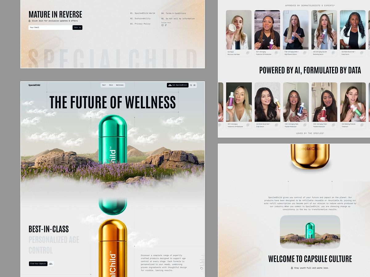 AI-Powered Health & Wellness Website Design Image 1