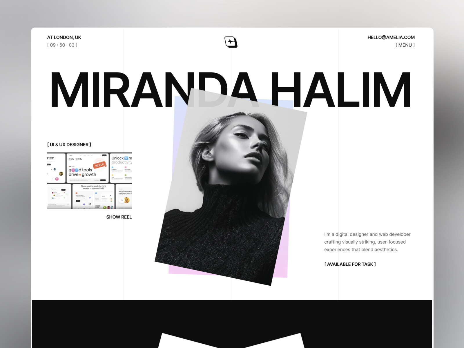 Portfix: Free Portfolio Website Template by Template Munk