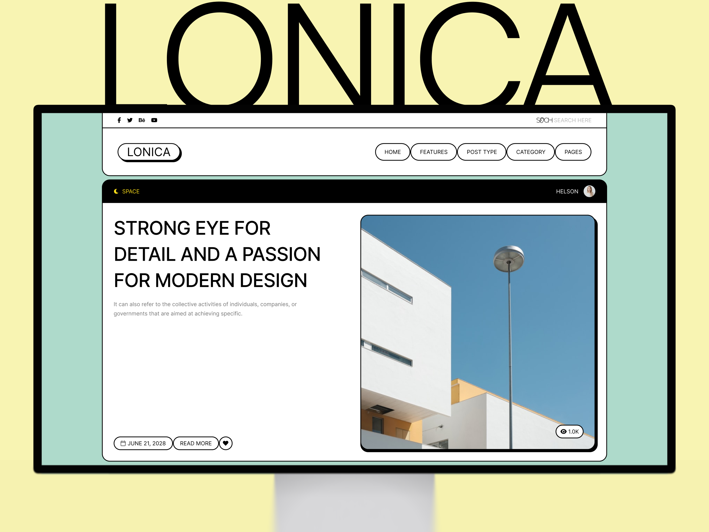 Lonica: Free Blog Framer Template