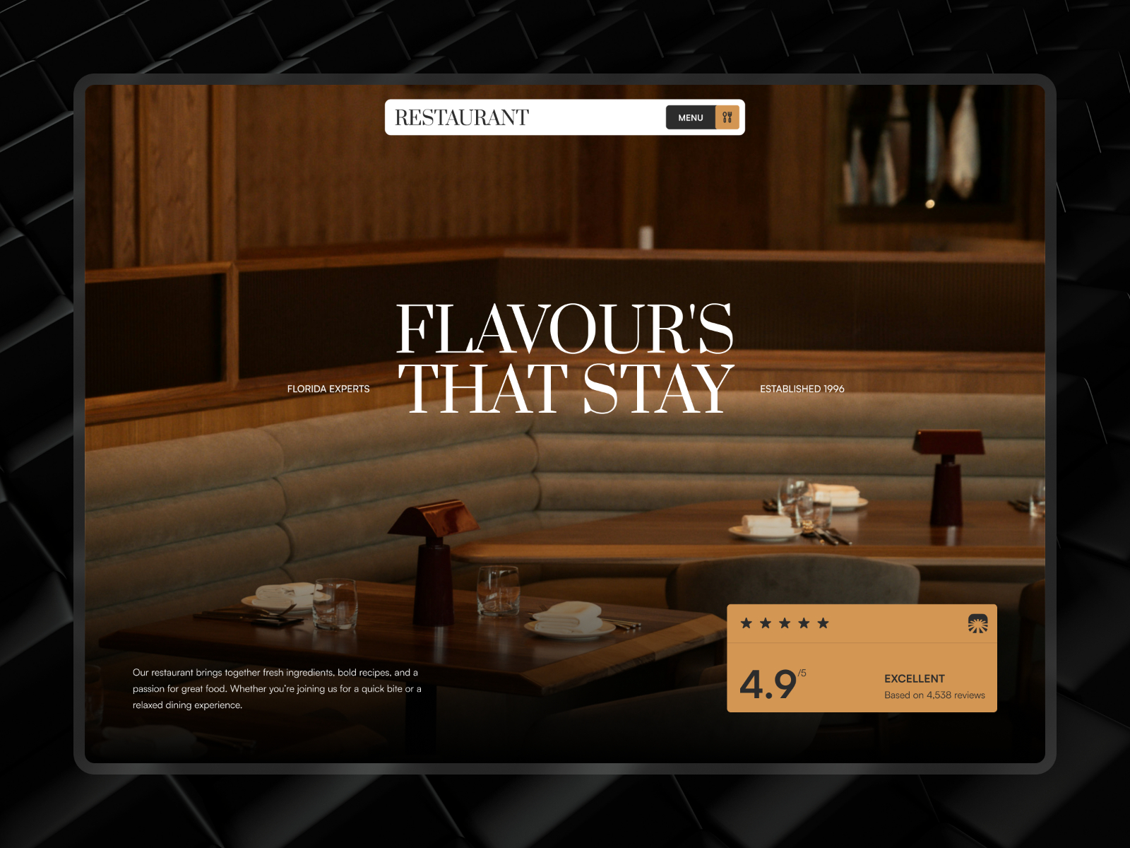 Restauran: Restaurant Website